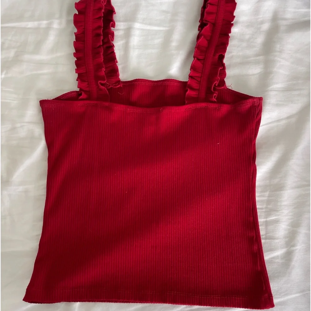 Intermix Ivy Ruffle Tank Top - Picture 5 of 8